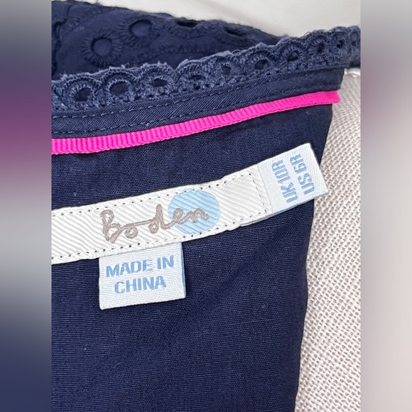 Boden eyelet short sleeve shift dress size 6 - Picture 6 of 12